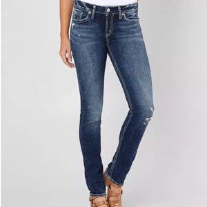Silver Jeans Women's Elyse Skinny Mid-Rise Jeans